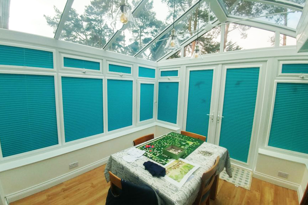 Conservatory blinds installation